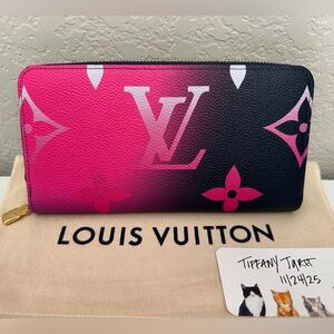 Louis Vuitton Midnight Fuchsia City Wallet Zippy Monogram